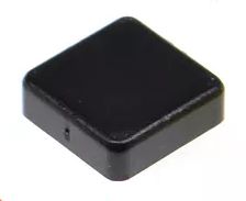 Cap voor 12x12 micro drukknop schakelaar vierkant Zwart